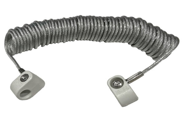 12 Ft Coiled Cable Tether Clear Online Hot Sale