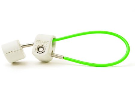 Cable Mgmt 6  Green Cable Tether w key, Pack of 12 on Sale