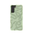 Sage Green Snaky Samsung Galaxy S21 Case Hot on Sale