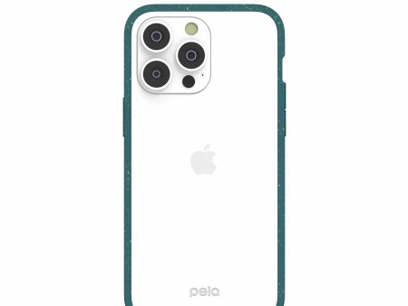 Clear iPhone 14 Pro Max Case with Green Ridge For Sale