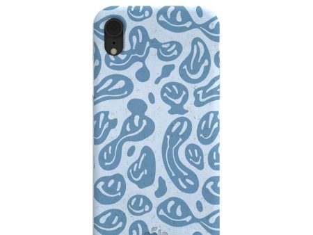 Powder Blue Melting Faces iPhone XR Case For Sale