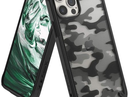 iPhone 12 Pro Max Back Cover Case | Fusion X Design - Camo Black Fashion