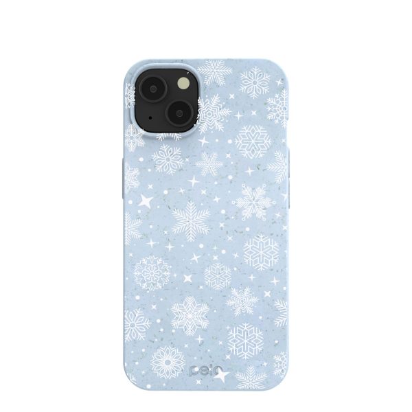 Powder Blue Let it Snow iPhone 13 Case Cheap