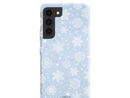 Powder Blue Let it Snow Samsung Galaxy S22 Case Online Hot Sale