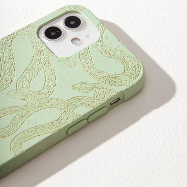 Sage Green Snaky Samsung Galaxy S21 Case Hot on Sale