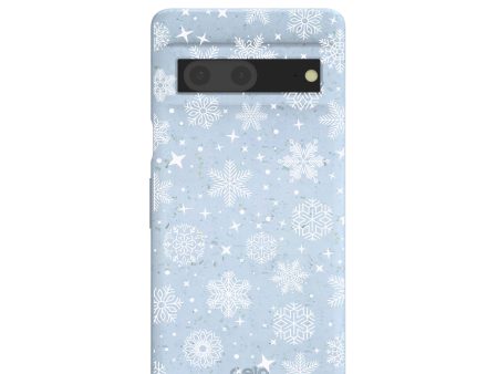 Powder Blue Let it Snow Google Pixel 7 Case Discount