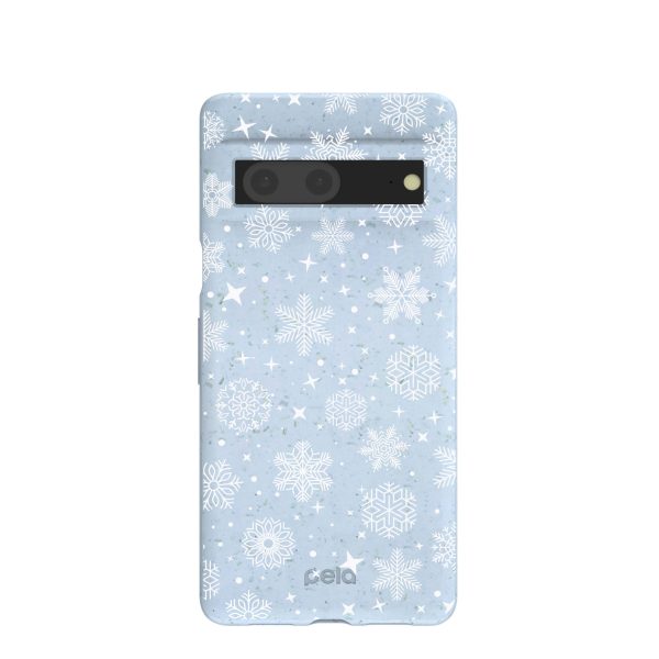 Powder Blue Let it Snow Google Pixel 7 Case Discount