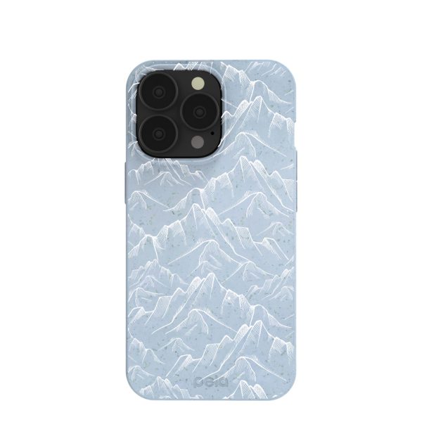 Powder Blue Snowy Mountains iPhone 13 Pro Case Sale