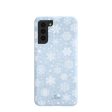 Powder Blue Let it Snow Samsung Galaxy S21 Case For Sale