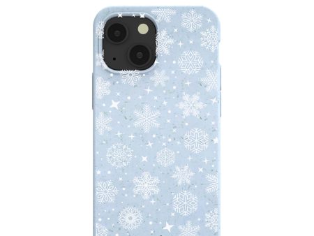 Powder Blue Let it Snow iPhone 13 Mini Case Fashion