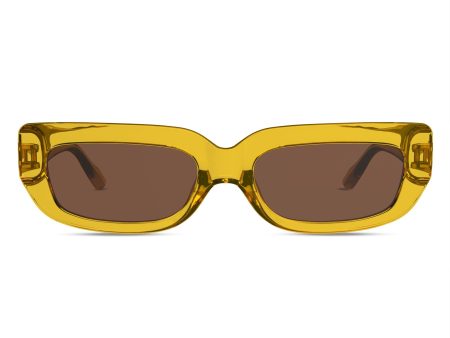 San Fran Slim Sunglasses in Butterscotch on Sale