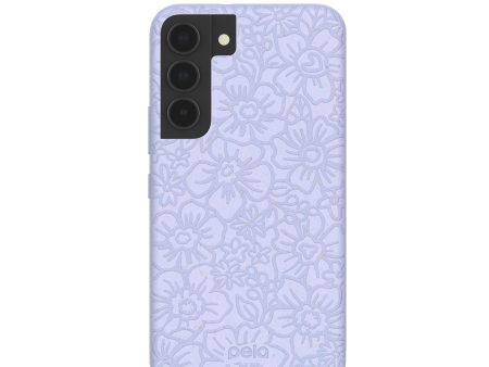 Lavender Flowerbed Samsung Galaxy S22 Case For Sale