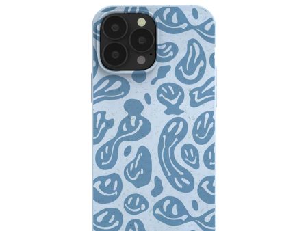 Powder Blue Melting Faces iPhone 13 Pro Max Case Hot on Sale