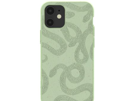 Sage Green Snaky iPhone 12 Mini Case Online Sale