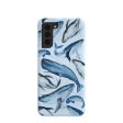 Powder Blue Whales Samsung Galaxy S21 Case Hot on Sale