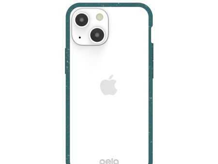 Clear iPhone 13 Mini Case with Green Ridge Online Hot Sale