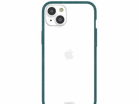 Clear iPhone 14 Plus Case with Green Ridge Online now