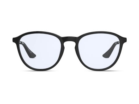 The Curator Blue Light Glasses in Black Hot on Sale