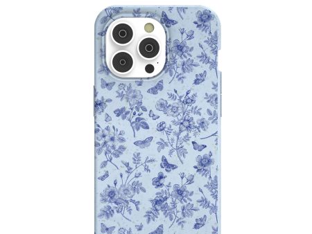 Powder Blue Porcelain iPhone 14 Pro Case For Sale