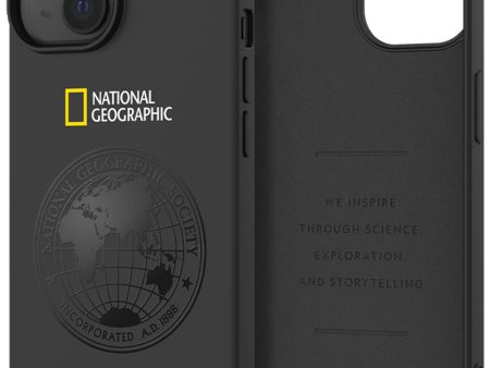 Nat Geo iPhone 15 Back Cover Case | Soft - Global Seal (Black) Discount