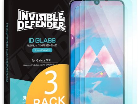 Galaxy M30 Tempered Glass Screen Protector Guard | Transparent -  3 Pack Hot on Sale