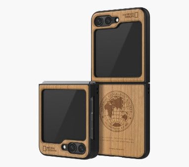 Nat Geo Galaxy Z Flip 5 Back Cover Case | Nature Wood Case V2 - Global Seal For Sale