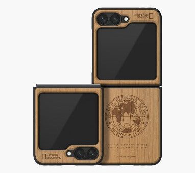 Nat Geo Galaxy Z Flip 6 Back Cover Case | Nature Wood Case V2 - Global Seal Online