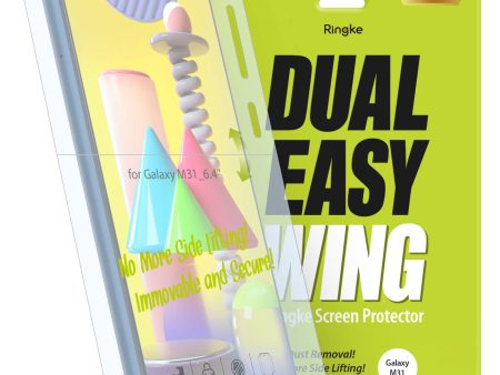 Galaxy M31   M30S   F41 Screen Protector Film | Dual Easy Wing - 2 Pack Fashion