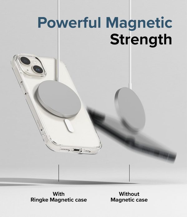 iPhone 15  Back Cover case  | Fusion Magnetic - Matte Clear For Cheap