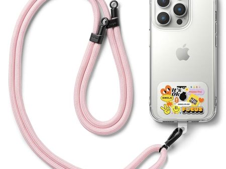 Holder Link Strap with Graphic Design TPU Tag | Focus - Pink Online Sale