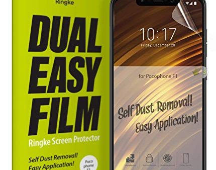 Xiaomi Pocophone F1 Screen Protector Film | Dual Easy Full - 2 Pack Online Hot Sale