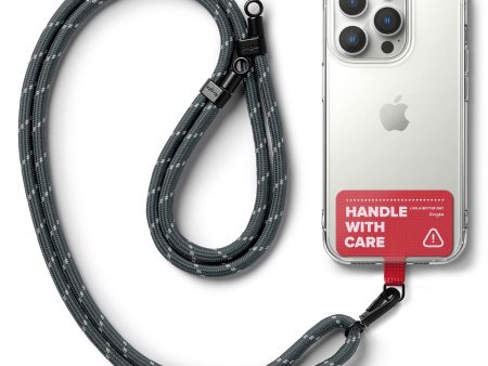 Ringke Holder Link Strap with Tarpaulin Tag | Charcoal & Gray - Red Online