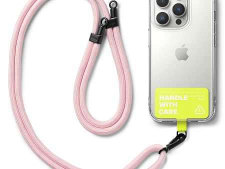 Ringke Holder Link Strap with Neon Green Tarpaulin Tag - Pink Online