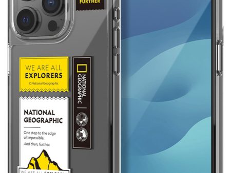 Nat Geo iPhone 15 Pro Max Back Cover Case | Wappen Clear - Mountain Sale