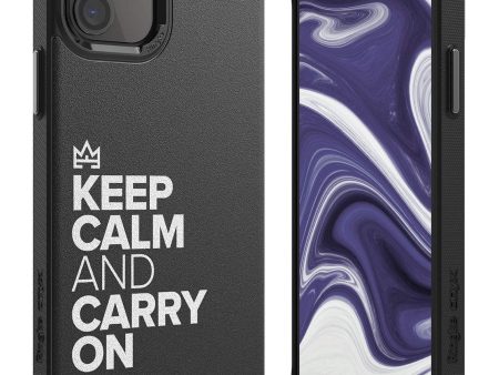 Apple iPhone 12 Mini Back Cover Case |  Onyx Design -Keep Calm and Carry On Online Sale