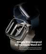 Apple Watch 7 45mm  | Slim Case - Clear & Dark Chrome (2 Pack) For Sale