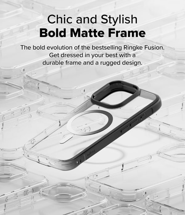 iPhone 16 Pro Max Back Cover case | Fusion Bold Magnetic Matte  - Matte Black Online