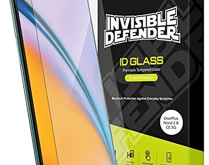 OnePlus Nord 2   Nord CE Tempered Glass Screen Protector Guard | FULL GLASS - 2 Pack For Sale