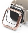 Apple Watch 7 45mm | Slim Case - Clear & Chrome Rose Gold (2 Pack) Fashion