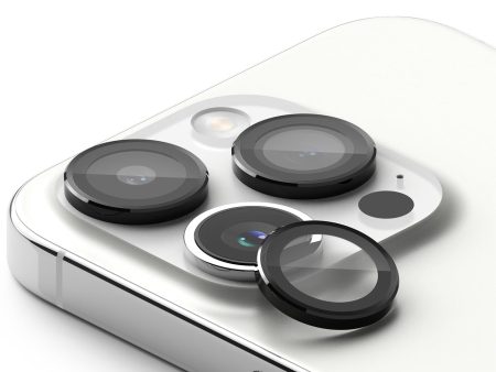 iPhone 15 Pro Max Camera Lens Protector | Glass - Black For Cheap