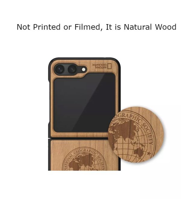 Nat Geo Galaxy Z Flip 6 Back Cover Case | Nature Wood Case V2 - Global Seal Online