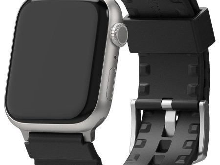 Apple Watch Ultra 49mm 8 7 45mm SE 44mm Rubber One Bold | Watch Band - Black Hot on Sale