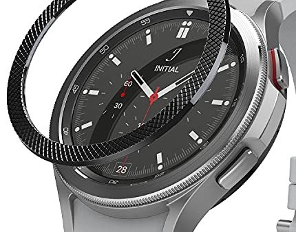 Bezel Styling Compatible with Samsung Galaxy Watch 4 Classic 46mm - Black [46-41] Cheap