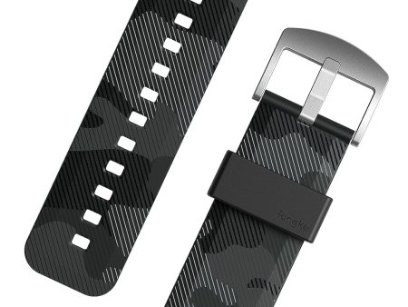 Samsung Galaxy Watch 6   6C 5 Pro  5   4   4C  Watch Lug 20mm Rubber One Bold | Watch Band - Camo Sale