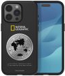 Nat Geo iPhone 15 Pro Back Cover Case | Metal Deco Hard Shell - Black Online Sale