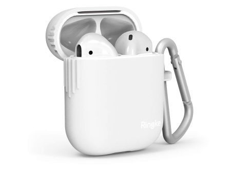 AirPods case (2019) Case Pouch | Silicone - White Hot on Sale