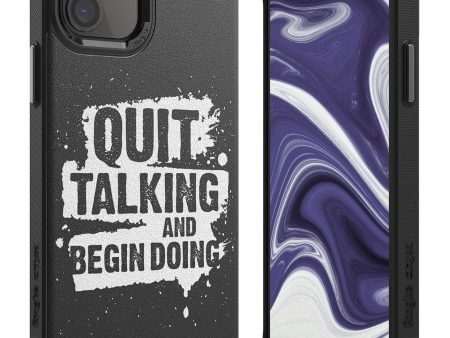 Apple iPhone 12 Mini Back Cover Case |  Onyx Design - Quit Talking Supply