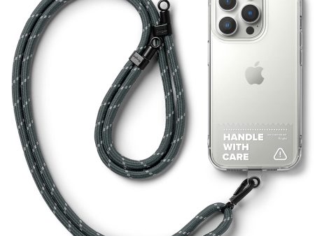 Ringke Holder Link Strap with Nylon Tag | Charcoal & Gray - Clear Online