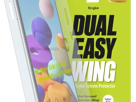 Galaxy A21S Screen Protector Film | DUAL EASY WING - 2 Pack Discount