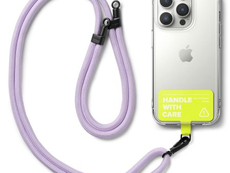 Ringke Holder Link Strap with Neon Green Tarpaulin Tag - Purple Supply